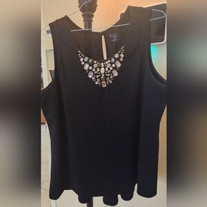 Lane Bryant Embellished Gold/Black NWOT Top